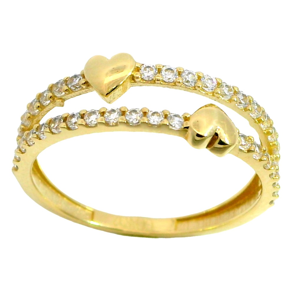 SORTIJA PIEDRAS FUNDIDA CORAZON OA