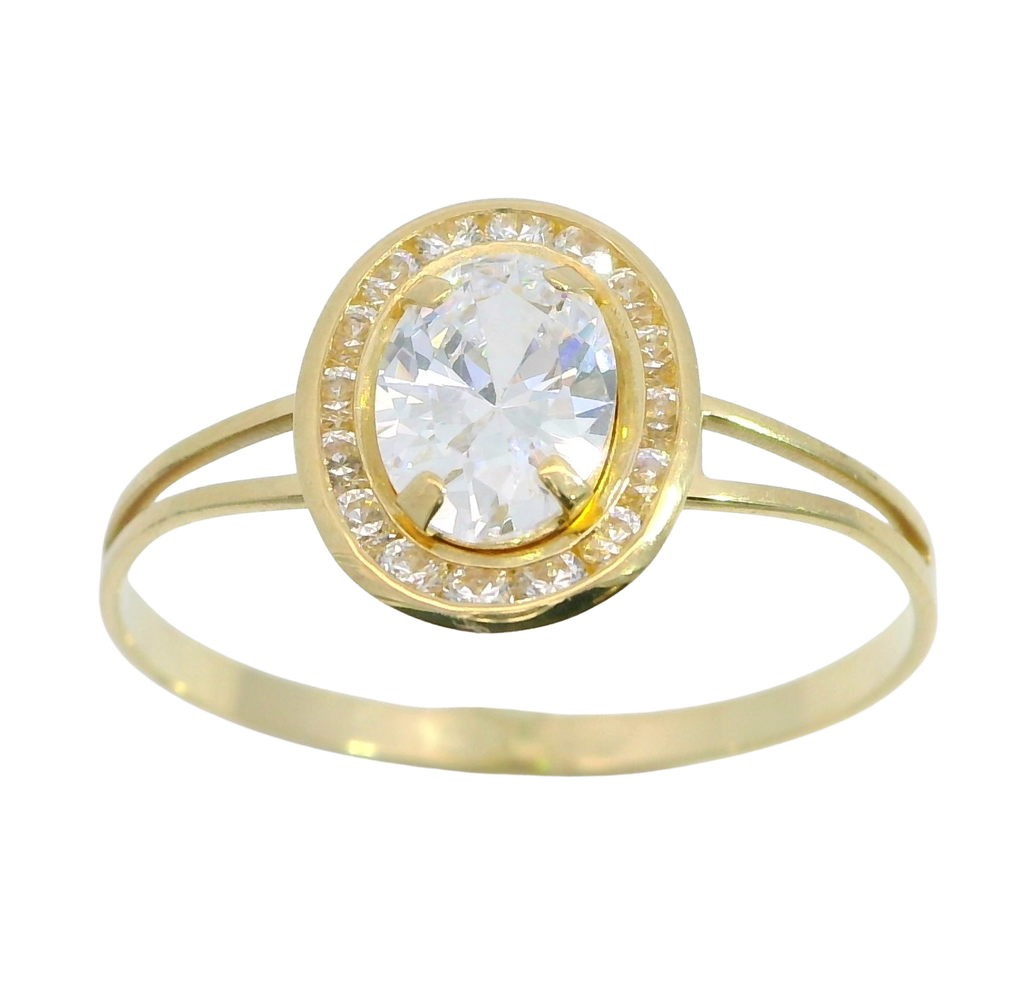 SORTIJA  ORLA 10MM PIEDRA OVAL  5x7MM