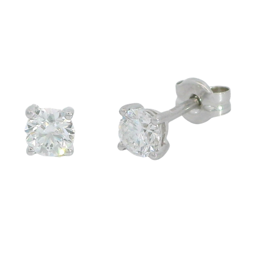 PENDIENTES GARRA FUNDICION  3MM.BRILLANTE H-SI 1.  0.05CT