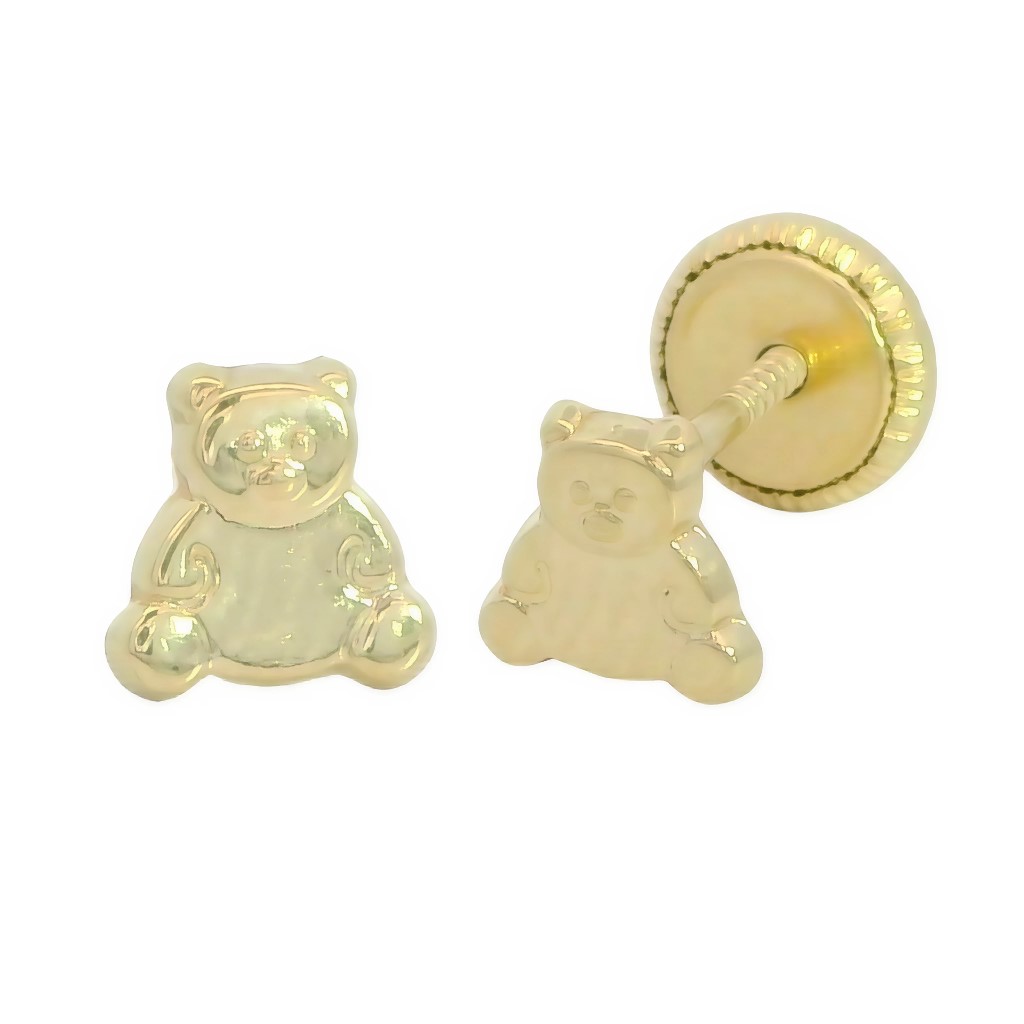 PENDIENTES PRIMERA POSTURA OSITOS 4.5MM.TORNILLO.