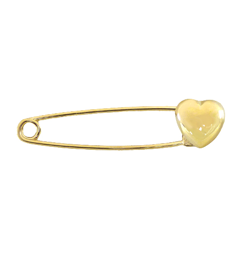 IMPERDIBLE LISO BEBE 33 MM MOTIVO CORAZON