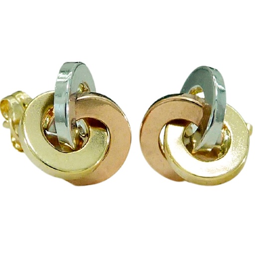 [3522] PEND.NUDO TRIPLE TRICOLOR 12MM PRESION