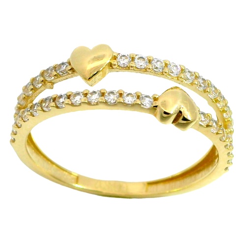 [00012] SORTIJA PIEDRAS FUNDIDA CORAZON OA