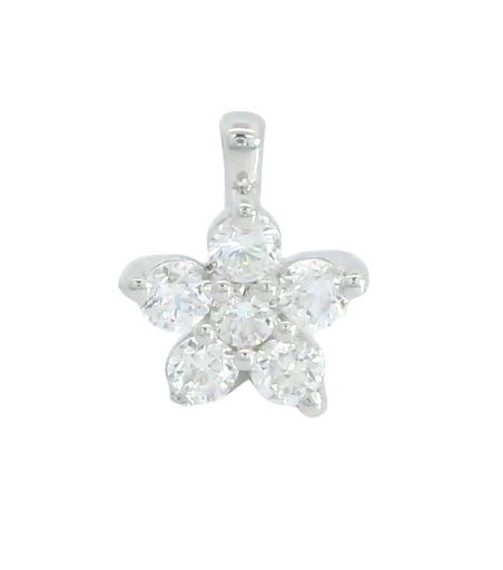 [B4206C/0.25] COLGANTE BRILLANTES DI 5 RD SI H 0.22 DI 1 RD SI H 0.03 CT TW