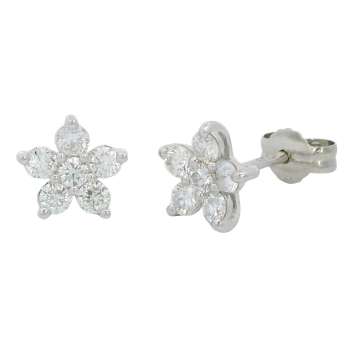 [B4206P/0.50] PENDIENTES BRILLANTES Di 10 RD 0.44 DI 2 RD SI H 0.064 CT.TW
