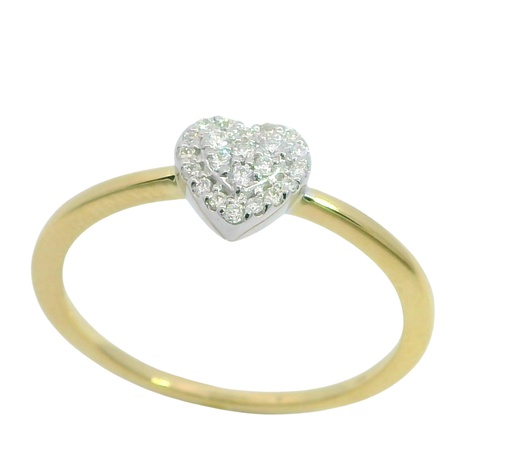 [B4193/0.10] SORTIJA  BRILLANTES DI 1 OV 0.07 CT DI 1 SI-H 0.01 3 CT. 0.02CT .0.10 CTTW