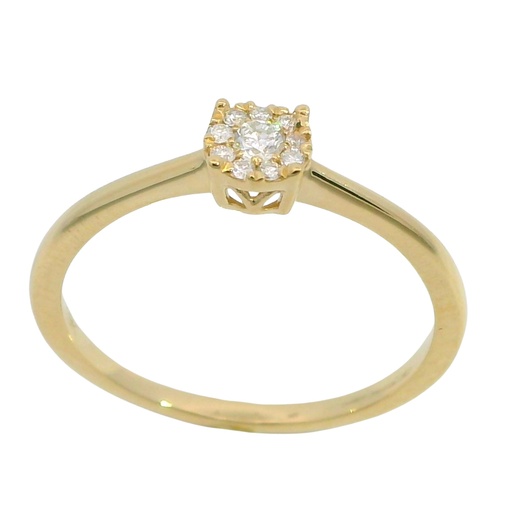 [B4142S/0.15] SORTIJA BRILLANTES DI 1 RD SI H 0.034 DI 9 RD SI H 0.046 CT.0.15 CT TW.