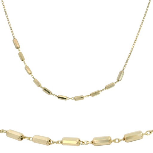 [00104] GARGANTILLA  DE TUBOS.CADENA 45CM.