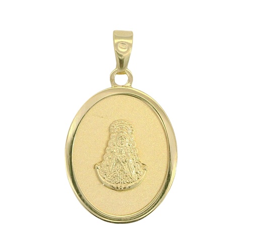 [00117] MEDALLA OVALADA VIRGEN DEL ROCIO.15x13MM