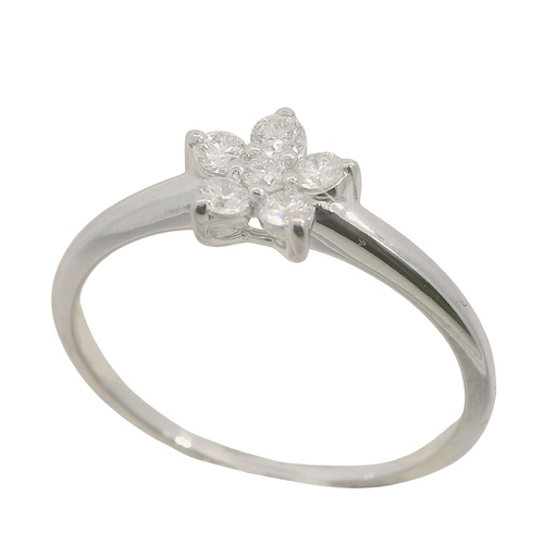 [B4206/0.25] SORTIJA  BRILLANTES DI 1 EM 0.03 CT DI 5 SI-H 0.22 CT.0.25 TW