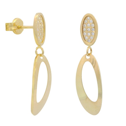 [00142] PENDIENTES LARGOS 23x6MM CON CIRCONITAS.PRESION