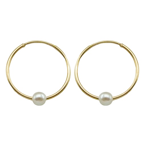 [5135] PEND.ARO TUBO 14*1MM 1 PERLA
